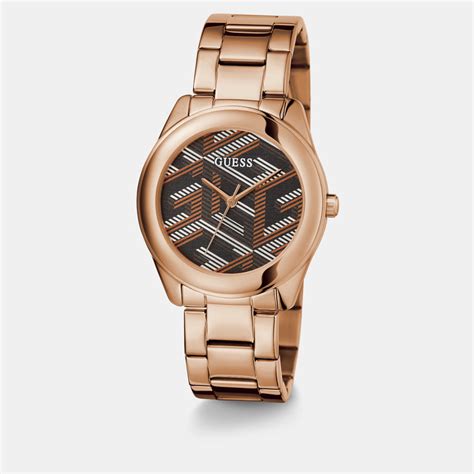 Female Brown Analog Stainless Steel Watch GW0607L3