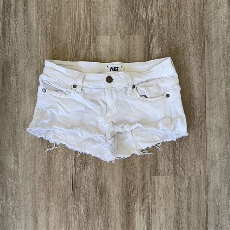 White mini shorts🥥 -Brand Paige -size 26 - Depop