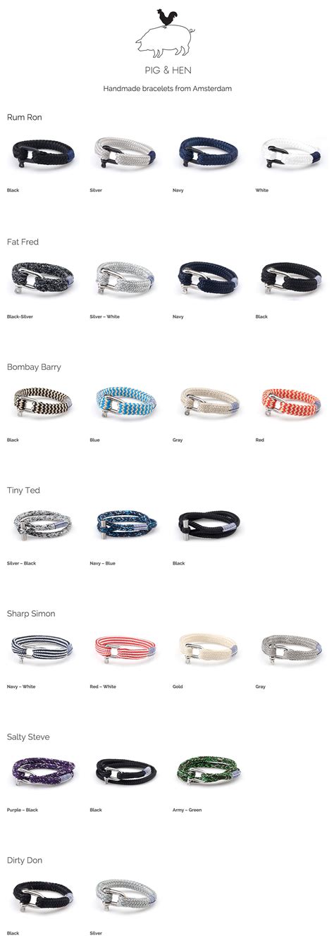 Pig&Hen Handmade bracelets from Amsterdam | Armband, Sieraden, Paracord