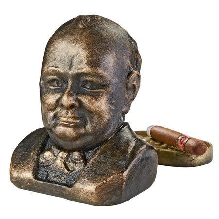 Design Toscano Sir Winston Churchill (1874-1965) Foundry Cast Iron Bust ...