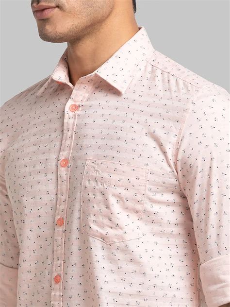 Parx Men Pink Printed Slim Fit Cotton Casual Shirt – MyRaymond