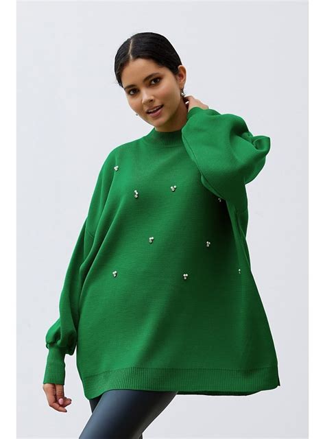 Light Green - Knit Sweaters