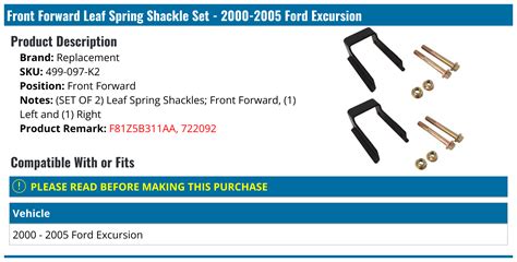 Image result for Ford Excursion Leaf Spring Replacement