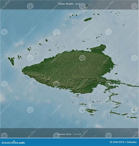 Map Of Misool Indonesia
