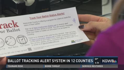 Ballot tracking system tells you if your ballot made it | kgw.com