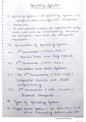 Operating System - Practicals - Practical 1 Aim: Study of Basic ...