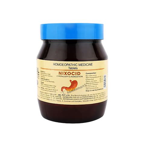 SBL Nixocid Homeopathy Tablets for Acidity and Indigestion – Homeomart