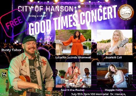 Hansons Good Times Food Truck and Concert Festival , 100 Memorial Dr ...