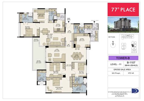 All type of LIF Homes in 3&4 BHK Apartments - Divyasree 77 Place