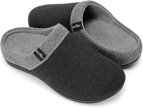 Amazon.com | ERGOfoot Orthotic Slippers with Arch Support, Ideal for ...