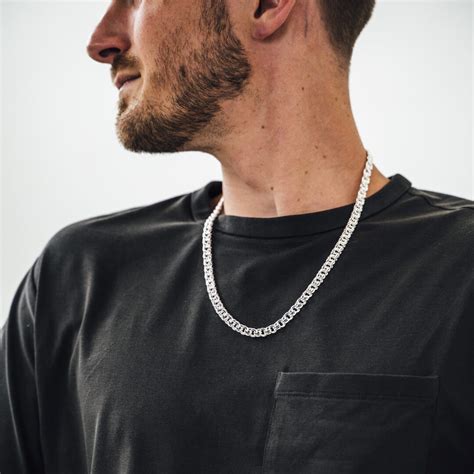 Silver Chino Link Chain | Genuine 925 Sterling Silver | Lirys Jewelry ...