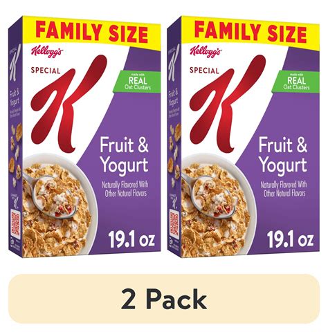 (2 pack) Kellogg's Special K Breakfast Cereal, Family Breakfast, Fiber ...