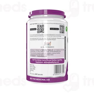 Healthy Hey Nutrition Coq 10 Bioperine 105mg Vegetable Capsule 60 ...