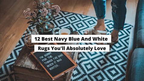 White And Navy Blue Rug Bedroom at Bruce Schmidt blog