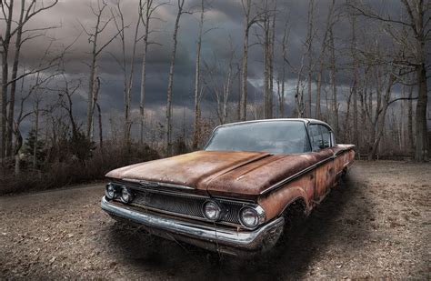 rust, old, outdoors, car, leaves, vehicle, trees, wreck, HD Wallpaper | Rare Gallery