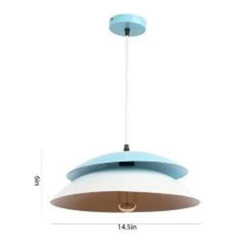 M-01-Saucer-White+Light Blue Metal Hangings