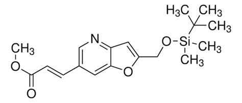 (E)-Methyl 3-(2-((tert-butyldimethylsilyloxy)methyl)furo 3,2-b pyridin ...