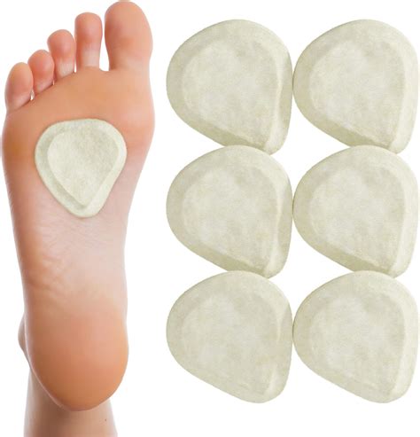 Amazon.com: U-Shaped Felt Callus Pads, 24PCS Bunion Pads Foot Pads for Balls of Feet, Heel Pads ...