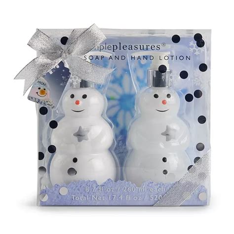 Simple Pleasures Snowman Soap and Hand Lotion Set