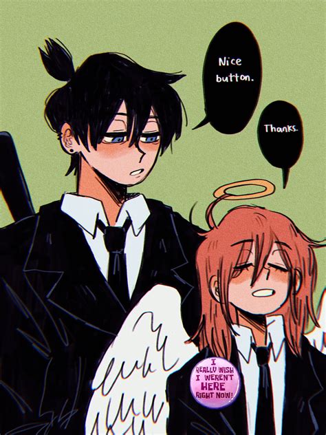 hayakawa aki and angel devil (chainsaw man and 1 more) drawn by ...