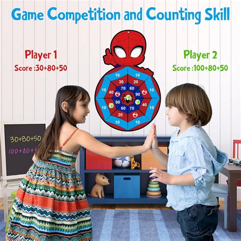 Cuthoney 29-inch Big Size Spidy Dart Board with 12 Sticky India | Ubuy