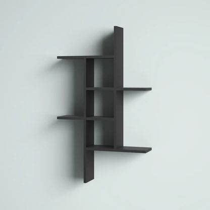 ADOUER WOOD Solid Wood Designer Multi Use Open Shelfs Wall Shelve, Whi ...