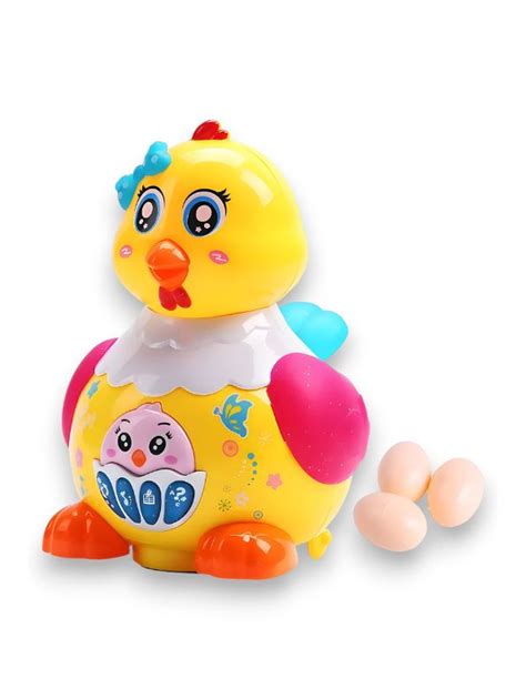 Pink - Funny Hen - Musical Toy with Bump and Go Action, Instrument ...