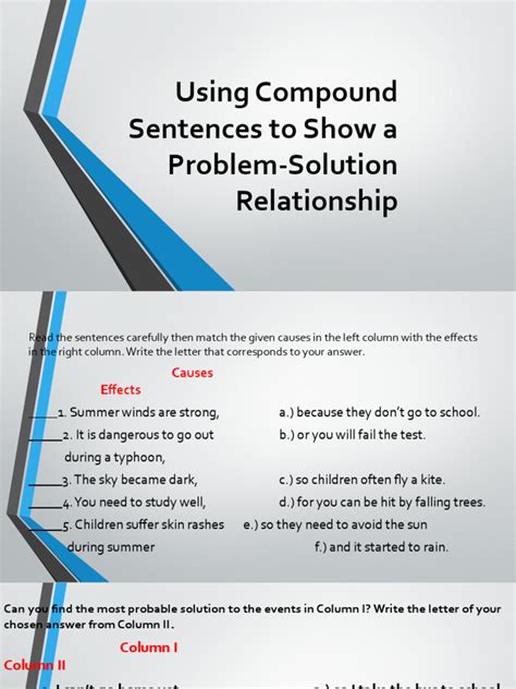 Complex Sentence Using Problem Solving 的图像结果
