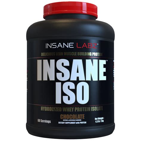 Insane Labzinsane Iso Whey Protein Powder Featuring 25g Of Hydrolyzed ...