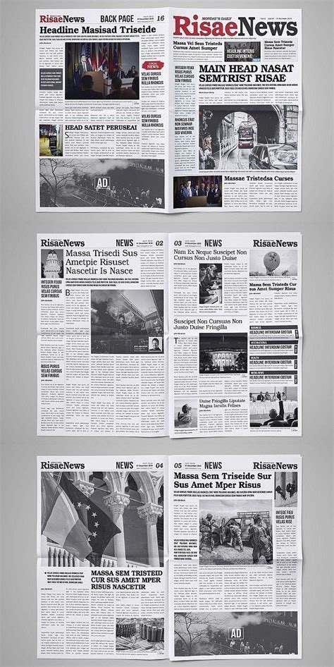 Image result for InDesign Newspaper Template