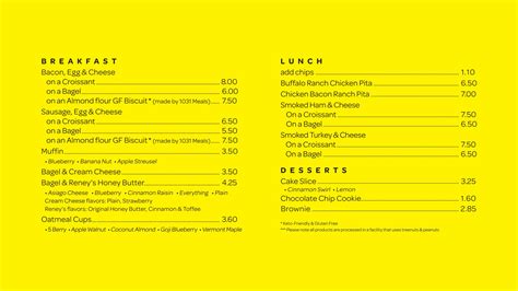Menu | Yellowhammer Coffee