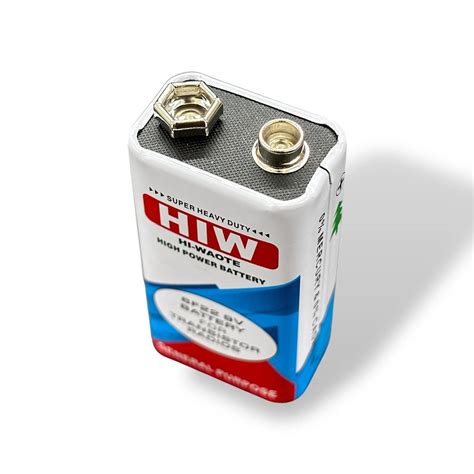 9V Battery Heavy Duty | 6F22 Long-Lasting 9 Volt Dry Cell Battery for ...