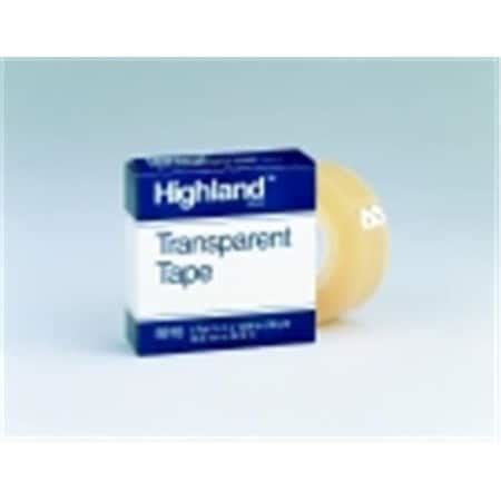 3M Highland 0.5 in. x 36 Yard Transparent Tape; Pack - 12 1482509 | Zoro