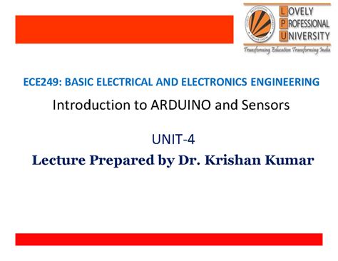 UNIT4 Arduino - Notes for all the chapters of ece 249 - UNIT- 4 Lecture ...