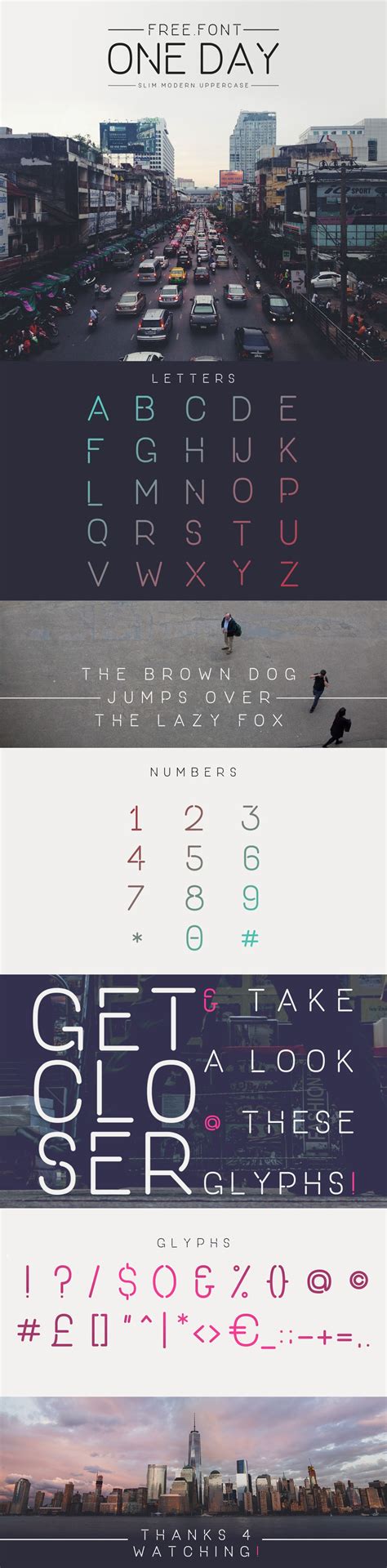 One Day Free Font - Free Fonts