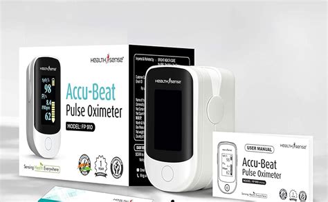 HealthSense Pulse Oximeter, SpO2 Fingertip Monitor with OLED Display ...