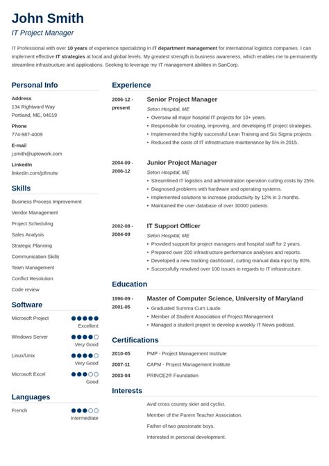 Image result for Resume Example through HTML