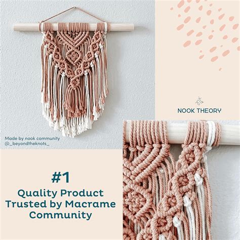 NookTheory Nook Theory Cotton 3mm Macrame Cord 220 Yards - 4mm India | Ubuy