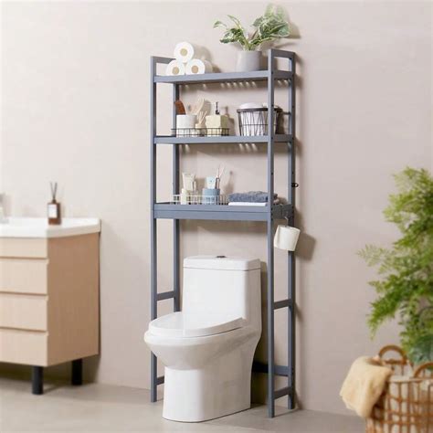 Over The Toilet Storage 3-Tier Bathroom Shelf Rack Space Saver ...