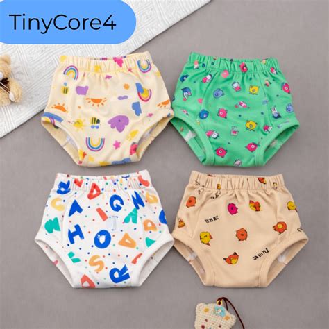 Buy Pack of 4 - Padded Underwear / Reusable Cloth Diapers for babies ...