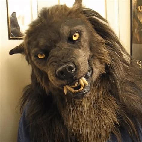 Cheap Werewolf Costume Party Mask Halloween Simulation Animal Rotate ...