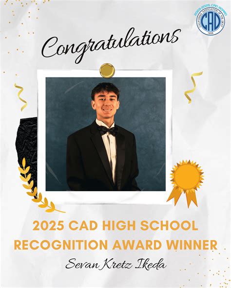 High School Senior Recognition Award - California Association for the Deaf