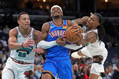 Memphis Grizzlies vs OKC Thunder predicted starting lineups and depth ...