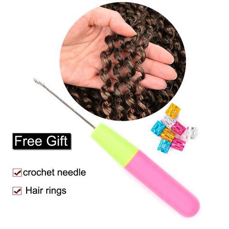 Buy 7 Packs Passion Twist Hair 18 Inch Water Wave Synthetic Curly ...