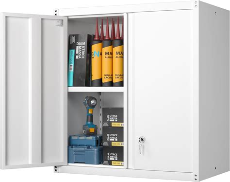 Amazon.com: GREATMEET Locking Metal Wall Cabinet, Metal Storage Cabinet ...