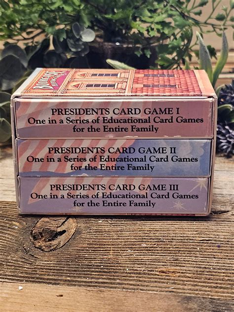 Presidents Card Game Set 3 Decks American History Channel Lincoln ...