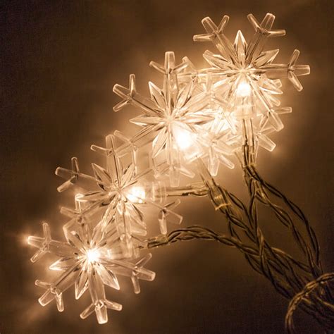 Image result for Snowflake String Lights Battery