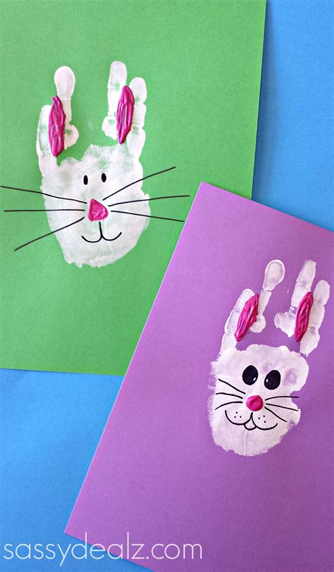 Bunny Rabbit Handprint Craft For Kids (Easter Idea) - Crafty Morning ...