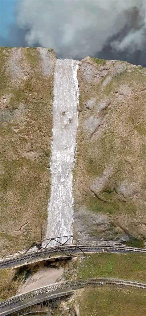 Image result for Model Railroad Waterfall Using Silicon