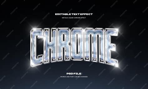 Image result for Chrome Design Text Effect
